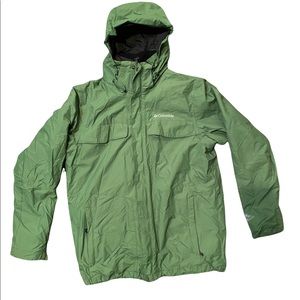 Columbia Green Fleece Lined winter jacket